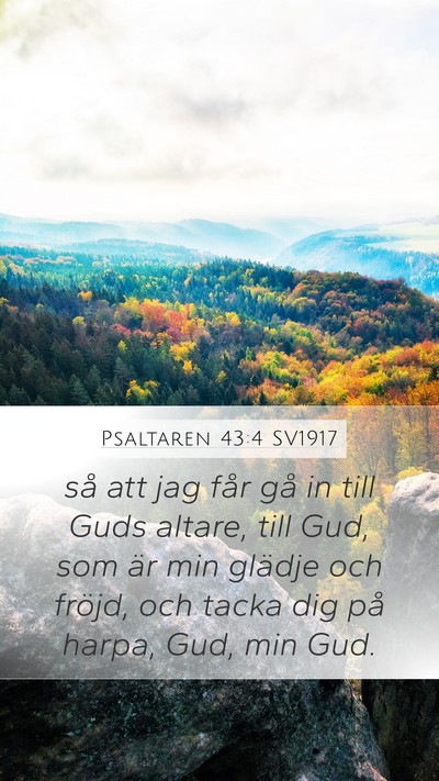 Psaltaren 43:4 SV1917 Bible Verse Image