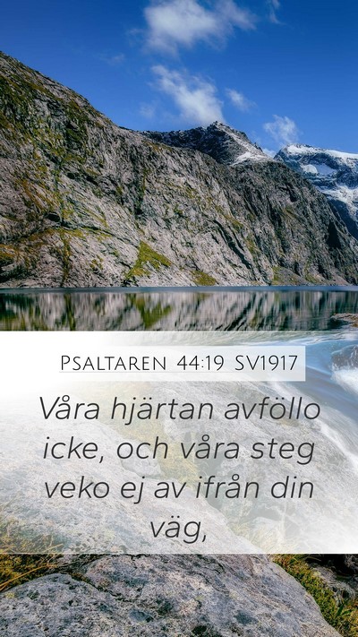 Psaltaren 44:19 SV1917 Bible Verse Image