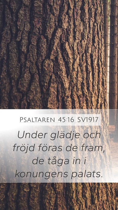 Psaltaren 45:16 SV1917 Bible Verse Image