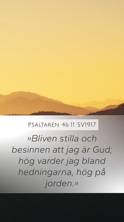Psaltaren 46:11 SV1917 Bible Verse Image
