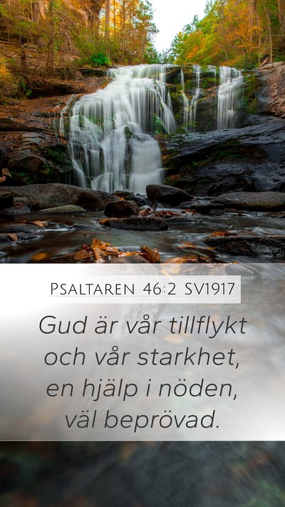 Psaltaren 46:2 SV1917 Bible Verse Image