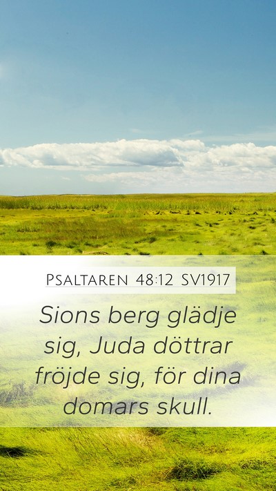Psaltaren 48:12 SV1917 Bible Verse Image