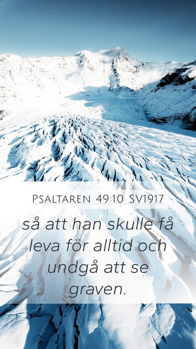 Psaltaren 49:10 SV1917 Bible Verse Image