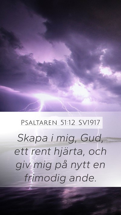 Psaltaren 51:12 SV1917 Bible Verse Image