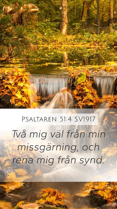 Psaltaren 51:4 SV1917 Bible Verse Image