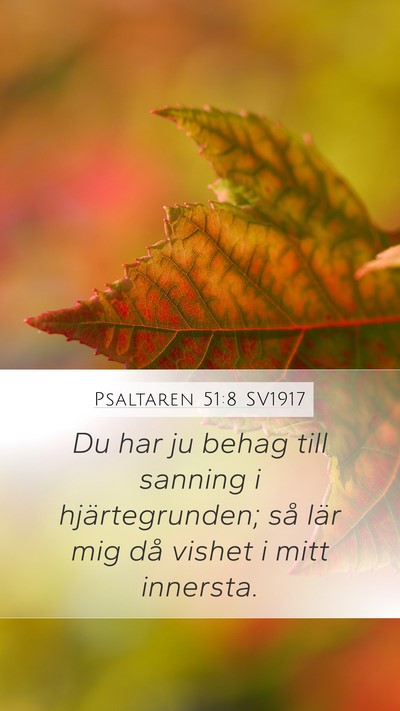 Psaltaren 51:8 SV1917 Bible Verse Image