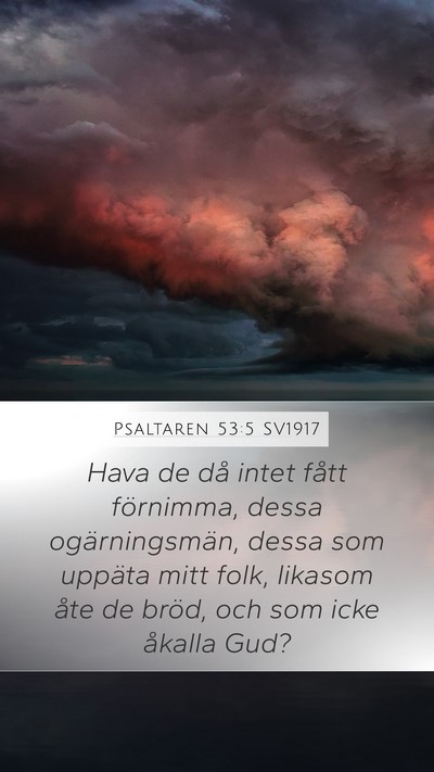 Psaltaren 53:5 SV1917 Bible Verse Image