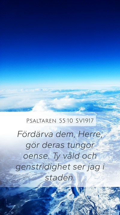 Psaltaren 55:10 SV1917 Bible Verse Image
