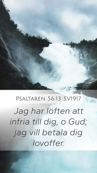 Psaltaren 56:13 SV1917 Bible Verse Image