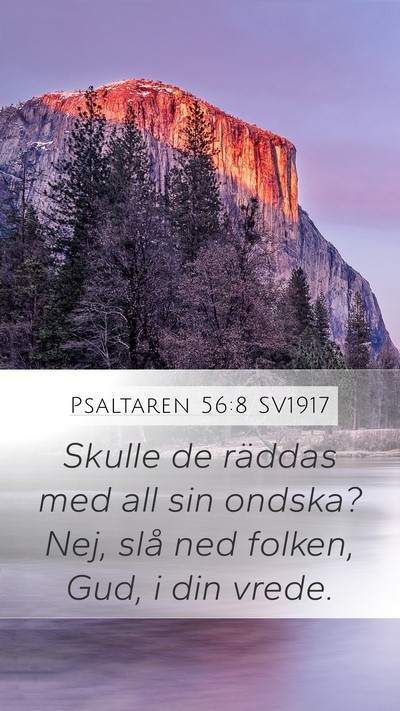 Psaltaren 56:8 SV1917 Bible Verse Image