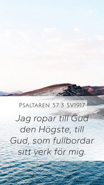 Psaltaren 57:3 SV1917 Bible Verse Image