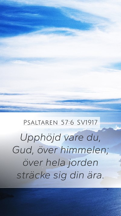 Psaltaren 57:6 SV1917 Bible Verse Image