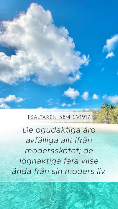 Psaltaren 58:4 SV1917 Bible Verse Image