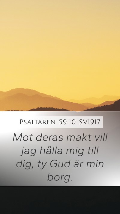 Psaltaren 59:10 SV1917 Bible Verse Image