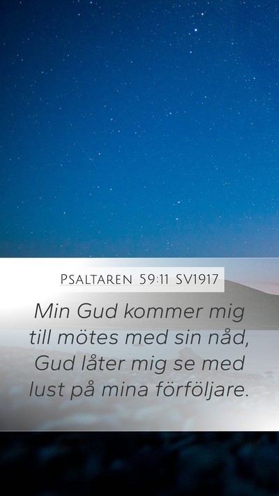 Psaltaren 59:11 SV1917 Bible Verse Image