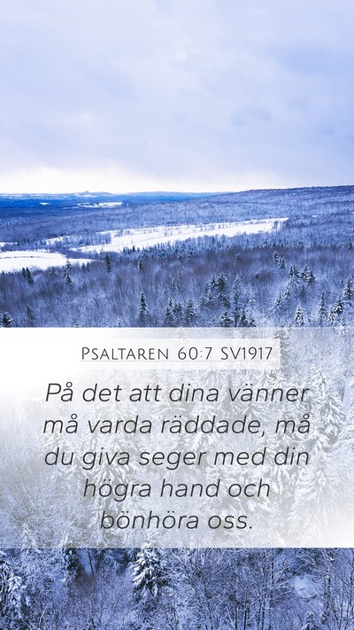 Psaltaren 60:7 SV1917 Bible Verse Image