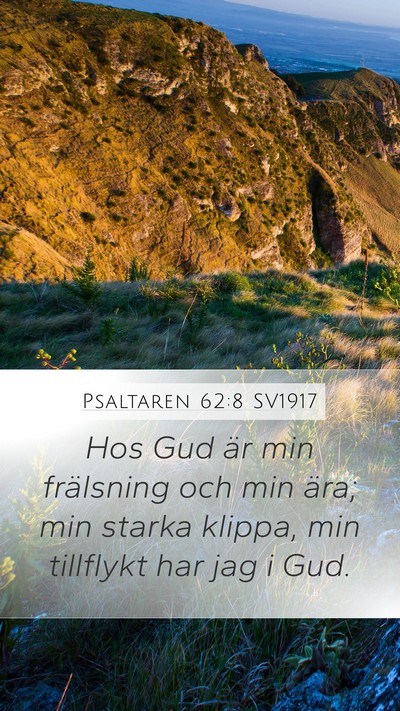 Psaltaren 62:8 SV1917 Bible Verse Image
