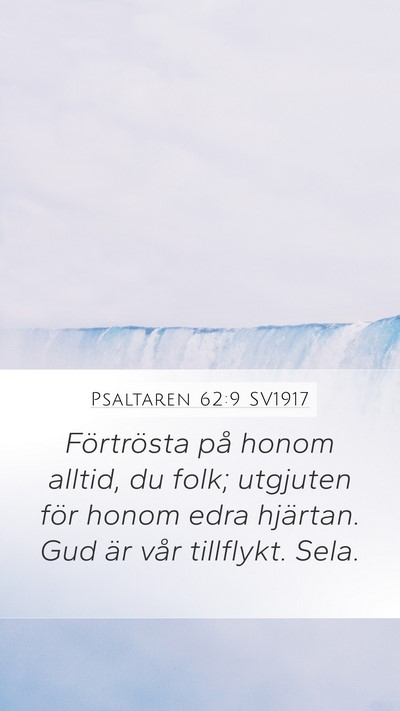 Psaltaren 62:9 SV1917 Bible Verse Image