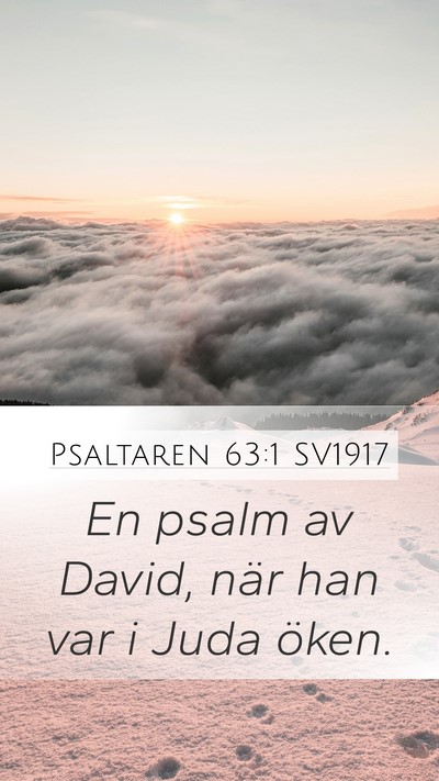 Psaltaren 63:1 SV1917 Bible Verse Image