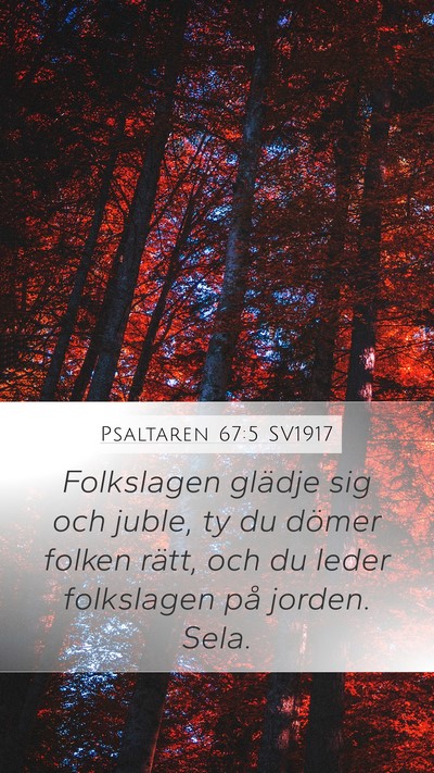 Psaltaren 67:5 SV1917 Bible Verse Image