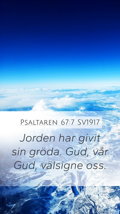 Psaltaren 67:7 SV1917 Bible Verse Image