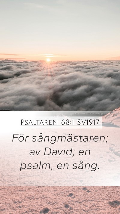 Psaltaren 68:1 SV1917 Bible Verse Image
