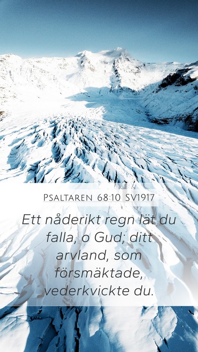 Psaltaren 68:10 SV1917 Bible Verse Image