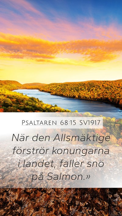 Psaltaren 68:15 SV1917 Bible Verse Image