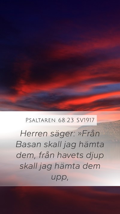 Psaltaren 68:23 SV1917 Bible Verse Image