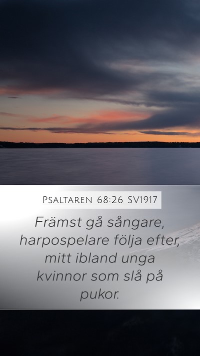 Psaltaren 68:26 SV1917 Bible Verse Image