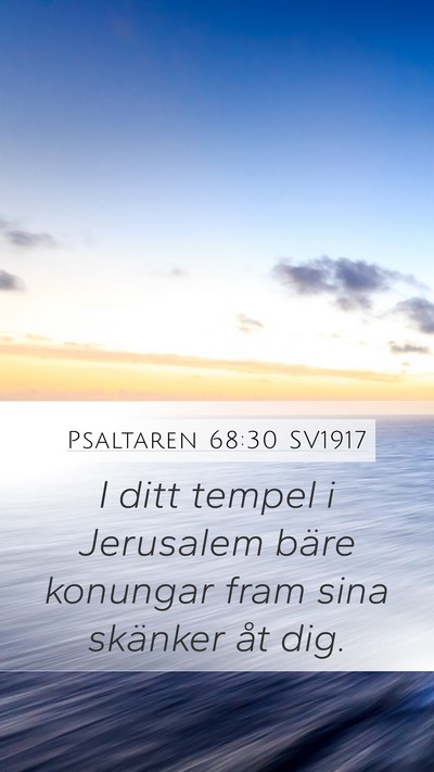 Psaltaren 68:30 SV1917 Bible Verse Image