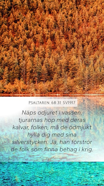 Psaltaren 68:31 SV1917 Bible Verse Image
