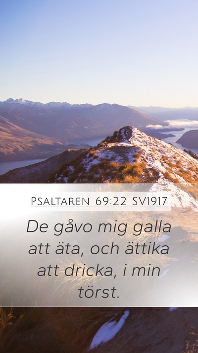 Psaltaren 69:22 SV1917 Bible Verse Image