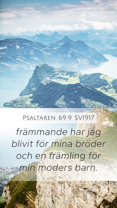 Psaltaren 69:9 SV1917 Bible Verse Image
