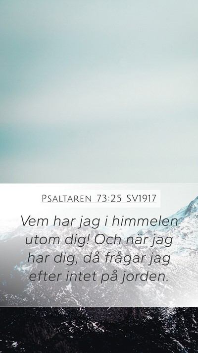 Psaltaren 73:25 SV1917 Bible Verse Image
