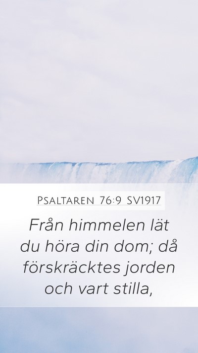 Psaltaren 76:9 SV1917 Bible Verse Image