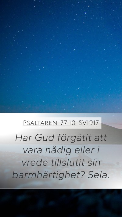 Psaltaren 77:10 SV1917 Bible Verse Image
