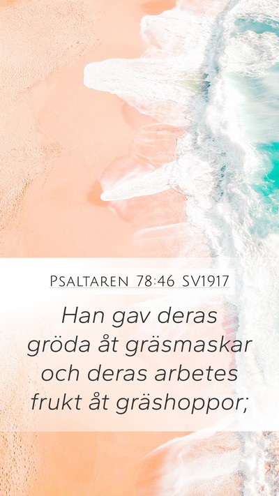 Psaltaren 78:46 SV1917 Bible Verse Image