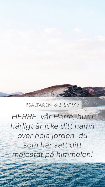 Psaltaren 8:2 SV1917 Bible Verse Image