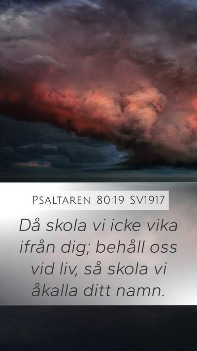Psaltaren 80:19 SV1917 Bible Verse Image