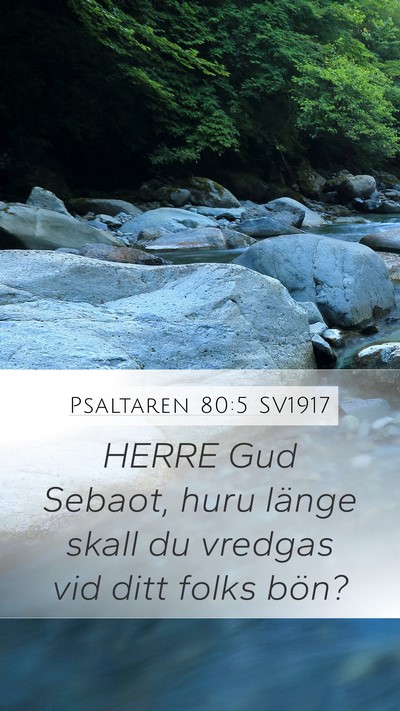 Psaltaren 80:5 SV1917 Bible Verse Image