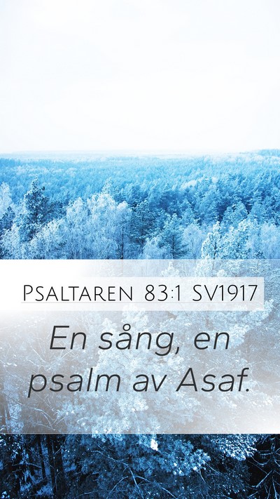 Psaltaren 83:1 SV1917 Bible Verse Image