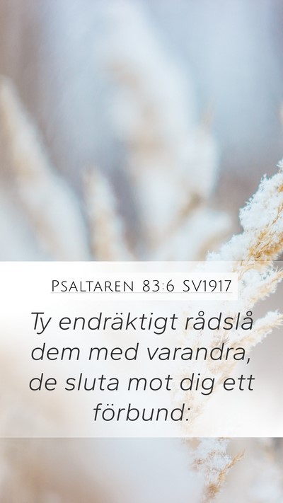 Psaltaren 83:6 SV1917 Bible Verse Image