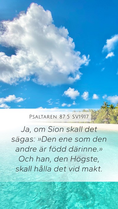 Psaltaren 87:5 SV1917 Bible Verse Image