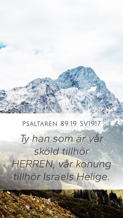 Psaltaren 89:19 SV1917 Bible Verse Image