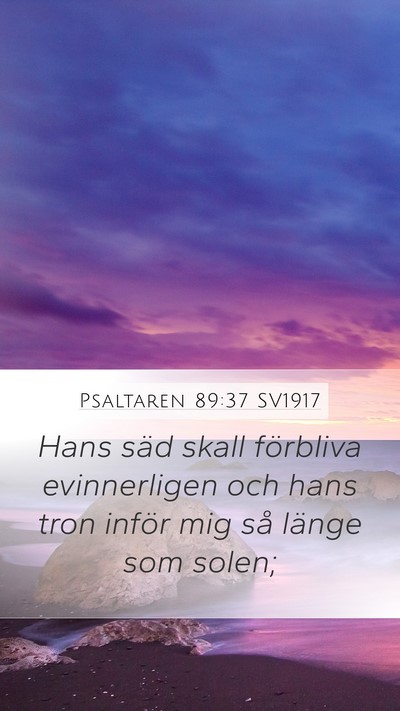 Psaltaren 89:37 SV1917 Bible Verse Image