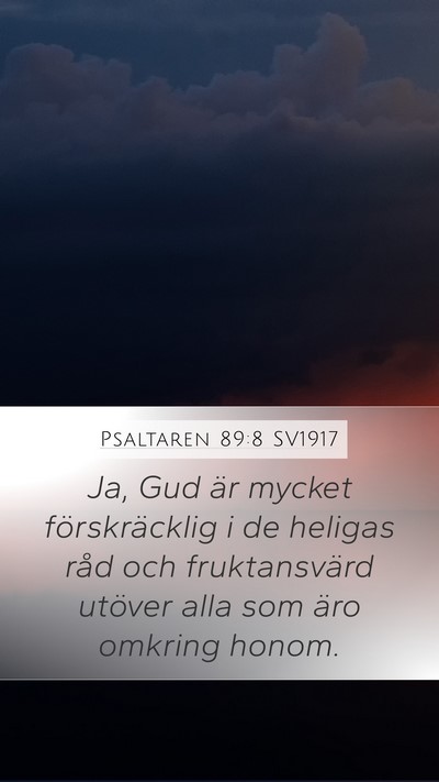 Psaltaren 89:8 SV1917 Bible Verse Image