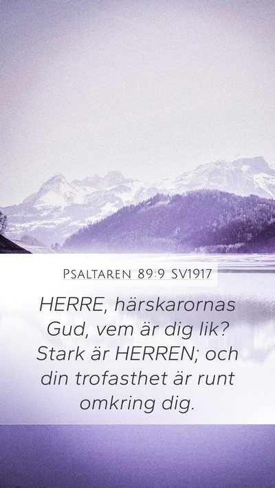 Psaltaren 89:9 SV1917 Bible Verse Image