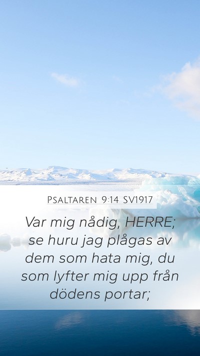 Psaltaren 9:14 SV1917 Bible Verse Image