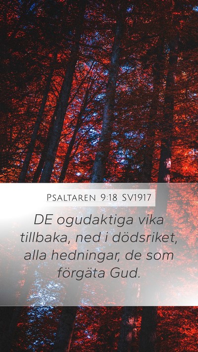 Psaltaren 9:18 SV1917 Bible Verse Image